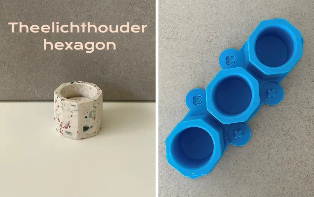 Theelichthouder Hexagon.webp