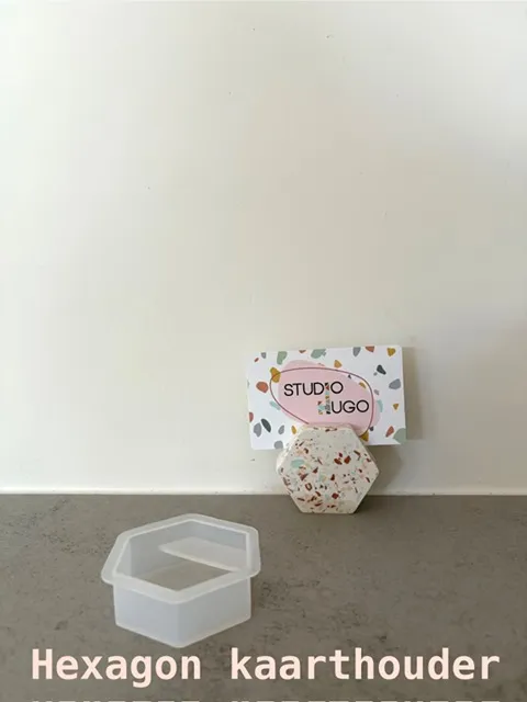 Silicone mal: Mini Fotohouder (Hexagon)